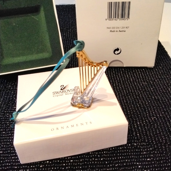 Swarovski Crystal harp ornament (#235907) - Picture 3 of 5